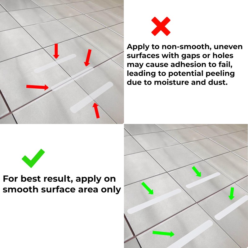 AVERO 60PCS Non-Slip Bathtub Stickers Shower Floor Safety Bathrom Tubs