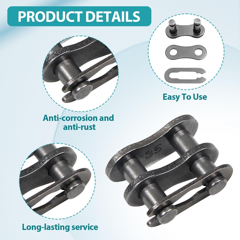 12 Pcs #35 Master Link for Bicycle Chain, Chain Master