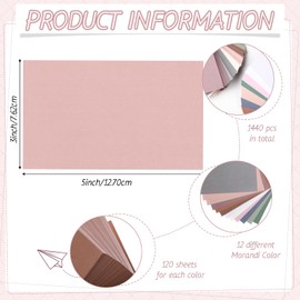 Ctosree 1440 Pcs Colored Index Card Blank Index Note Colored Flash Cards Blank Colorful Study Notecards Flashcards Memo Scratch Pad for Office School Supplies(3 x 5 Inch,Novel Color)