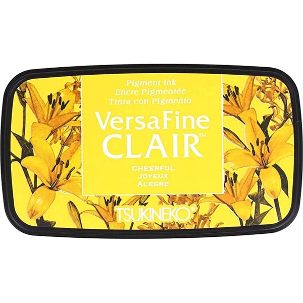 Tsukineko Cheerful Fröhliche Versafine Clair Tinte Pad, Kunststoff, gelb, 5,6