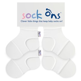 Sock Ons - Baby Sock Holders - 6-12 Months - 2 Pack - Amazing Value Pack - Keep Baby