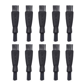 Quacc 10 PCS Mens Electric Shaver Cleaning Brush Black Double Sided Razor Brush for Cleaning Trimmer Hair Clipper Keyboard