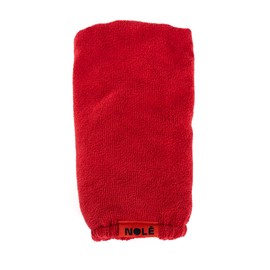 NOLÉ Ultra-Soft Red Microfiber Hair Towel Wrap - Quick-Dry Hair Turban Towel for Women, Absorbent Hair Drying Towel for Long Hair, Frizz-Reducing Hair Wrap
