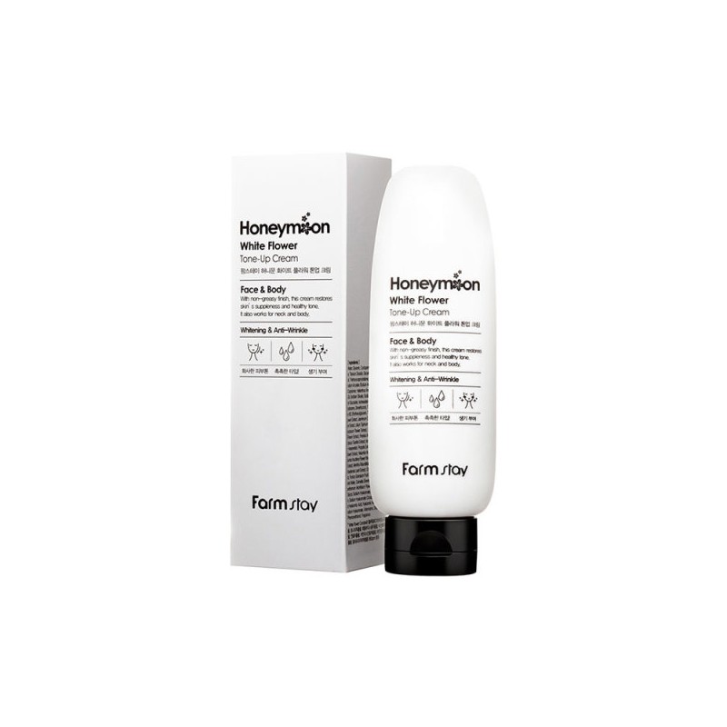 Farmstay Honeymoon White Flower Tone-Up Cream 150ml / 팜스테이 허니문