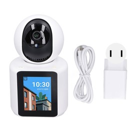 Video Calling Camera 1080P 2 Way Audio 2.8in IPS Screen WiFi Wireless Night Vision Motion Detection Camera 110‑240V US Plug