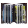 Elegant Credit/Business Card Holder with Contrast Stitching 12 Compartments MJ
