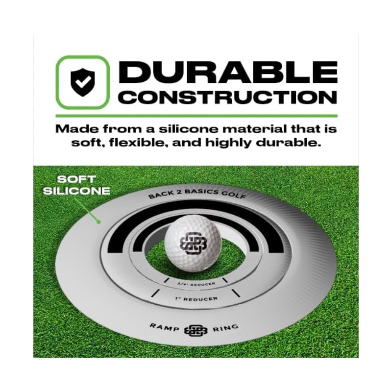 3-Piece Putting Ring Set, Putting Green Indoor Ramp Ring &