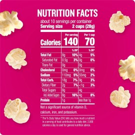 Angie's BOOMCHICKAPOP Sweet & Salty Kettle Corn Popcorn 10 oz - Gluten Free - Pa
