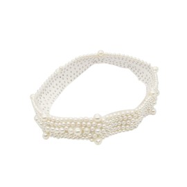 Felt Panama Hats Classic Wide Brim Fedoras Dress Hat (Pearl Band)