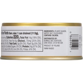 Bumble Bee Prime Atlantic Salmon  5 oz Can - Premium Salmon