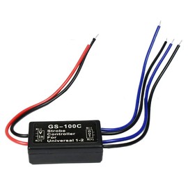 HUIQIAODS 12V GS-100C Flash Strobe Controller Auto Car Flasher Module for LED Brake Light Tail Stop Light