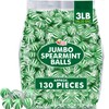 Jumbo Spearmint Mint Balls - 3 Pounds - Bulk Green