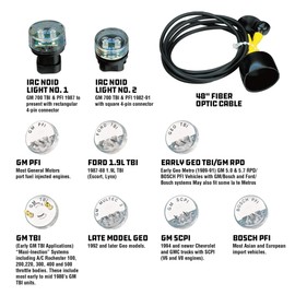 Powerbuilt Deluxe Fuel Injection Test Noid Light Tool Set, Kit Tests Vehicle Electronic Fuel Injectors and Idle Air Control Valves - 648745,Black