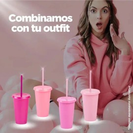 100 Vasos Reusables Uupz 16 Oz Bautizo Recuerdo Bolo Mayoreo Color Arma tu Kit                                                                        