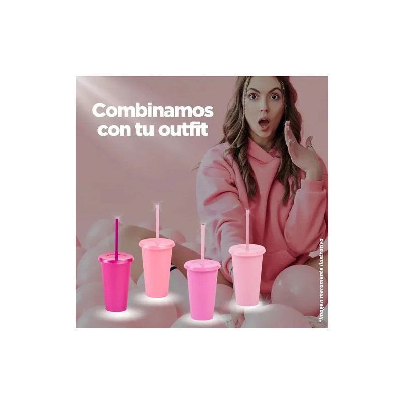 100 Vasos Reusables Uupz 16 Oz Bautizo Recuerdo Bolo Mayoreo