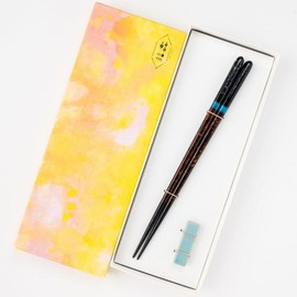 Hashikura Matsukan G-64650 Chopsticks, Dishwasher Safe, Natural Wood, Unisex, 8.9 inches (22.5 cm), Crystal, Night Sky, Black, Blue, Made in Japan