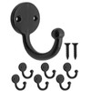 Fuxxer® Set of 6 Classic Coat Hooks Towel Hooks Vintage