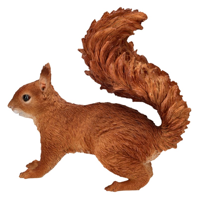 Squirrel Garden Ornament - Lifelike HotAnt Figurine, 22 cm, Weatherproof