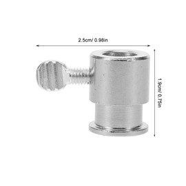 Cabilock Rotisserie Grill Metal Fork Bolt Replacement Part, Iron-Plated Chrome, Adjustable Height, Easy Install, for Gas Grills, Silver, 0.98*0.74*0.74 Inch, Durable and Convenient Barbecue Accessory