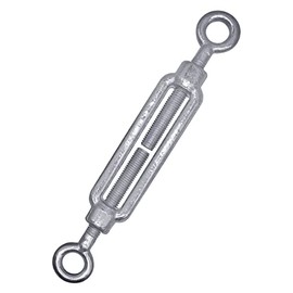 Turnbuckle M12 (Pack of 1) Turnbuckle Wire Tensioner M12, Adjustable Turnbuckles Eyelet and Eyelet, Rope Tension (Pack of 1, M12)