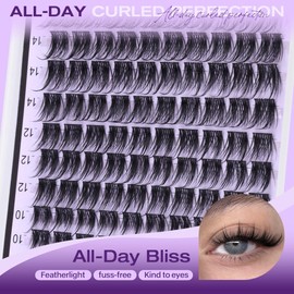 Pawotence Wispy Lash Clusters Manga Eyelash Clusters 10-16mm Natural Lashes Cluster Eyelash Extensions Soft Individual Cluster Lashes False Eyelashes for DIY Lash Extension