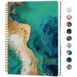 Monthly Planner 2025-2027, 2 Year Monthly Planner Calendar 2025-2027, July 2025 - June 2027, 7" x 10", 25-27 Monthly Calendar Planner, Perfect for School Office Home Planning -Emerald Shores