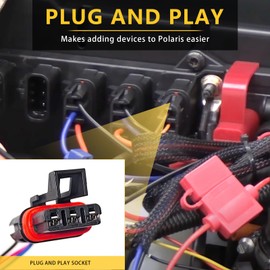 6Pcs Pulse Power Plug Pigtail Connector Compatible with 2021 2022 2023 2024 Polaris Ranger XP 1000 RZR Pro,Pulse Bar Connector for Polaris General 1000