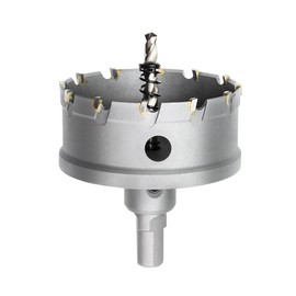 Meccion TCT Carbide Hole Saw Drill Bit, Heavy Duty Industrial Grade Hole Cutter for Stainless Steel, Metal, Alloy, Cast Iron, Copper (80mm)