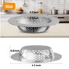 Huntonry 2PCS Kitchen Sink Stopper and Kitchen Sink Drain Strainer,