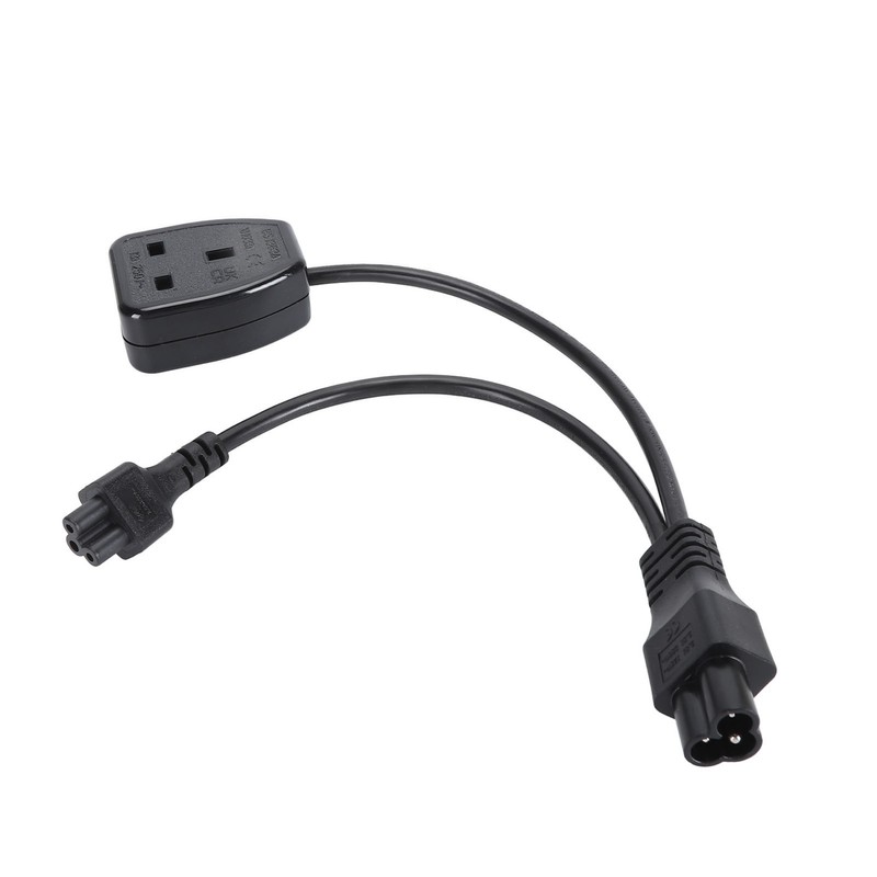 Power Plug Cable 30cm Y Shape IEC320 C6 Male to