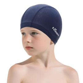Firesara Fishtail Kids Swim Cap, Breathable High Elasticity Swimming Hats for Boys and Girls Quick Dry Soft for Toddler Aged 6-14 Bathing Cap for Children Swim Hat for Long Hair and Short Hair