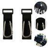 2Pcs Silver Stroller Hooks, Durable Aluminum Alloy Carabiner Clips for