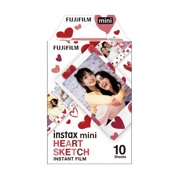 Fujifilm INSTAX MINI HEART SKETCH WW 1 Instant Camera Film