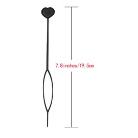 Hair Tool Plastic Quick Beader for Loading Beads Ponytail Maker Styling Tool (8 Pcs,7 Colors)