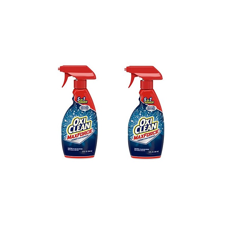 OxiClean Max Force Laundry Stain Remover Spray, 12 Fluid Ounce