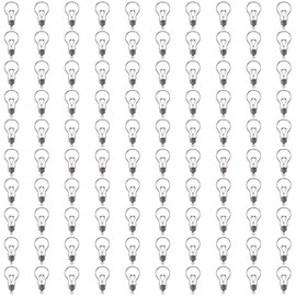 hobbyhub 100Pcs Antique Silver Lamp Light Bulb Charms Pendants for Jewelry Making,DIY Bracelet Necklace Accessories,Alloy Incandescent Light Charms