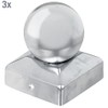Alberts 327217 Post Cap for Wooden Posts with Ball Head