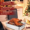 P&P CHEF Roasting Pan Set (8 PCS), 14 Inch Stainless