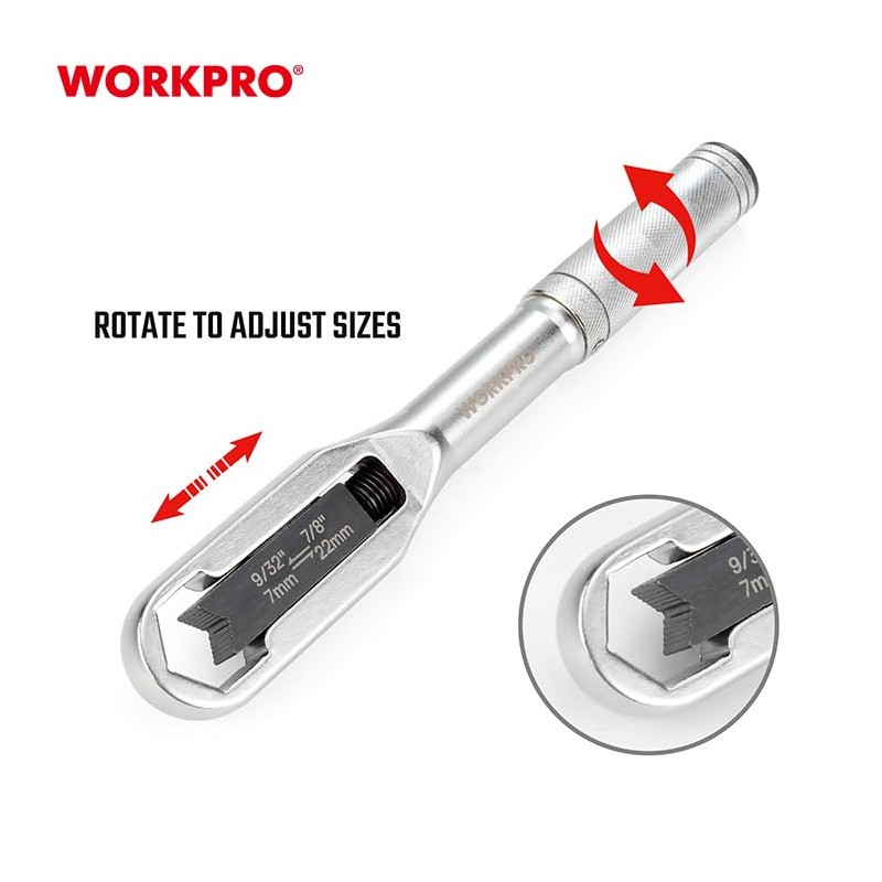 WORKPRO Universal Adjustable Wrench