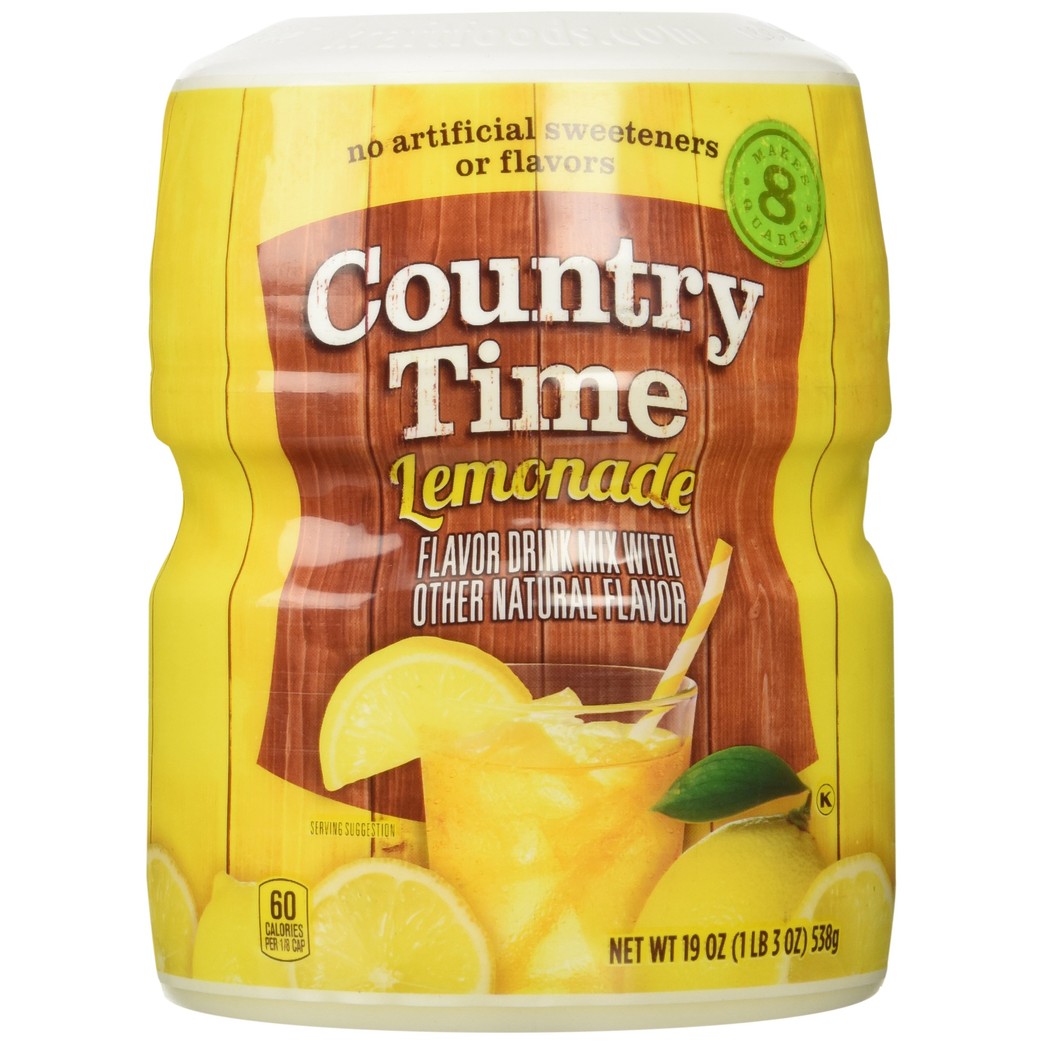 Country Time Lemonade Drink Mix, 19 oz, Makes 8 qt
