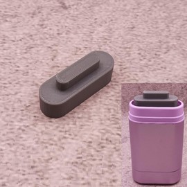 ULEIVA Aufsatz Grau kompatibel mit Wild Deo – so geht Nachhaltig - den gesamten Inhalt nutzen (Grau)