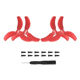 Generic 3032S Propellers Blade for DJI Avata 2 Drone Accessories,Propellers Replacement Blades Prop with Screwdriver for Avata 2 1 Pair/ 2Pairs (2 Pairs x Red)