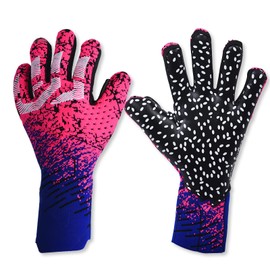 OLYSPM Goalkeeper Gloves,Goalie Gloves,Football Gloves with 3 MM Latex Palm for Superior Control of the Ball,Breathable and Flexible Goalkeeping Gloves for Professionals and Beginners