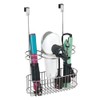 mDesign Over-Cabinet Hair Care Tools Holder for Hair Dryer, Flat