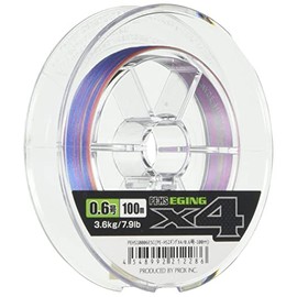 PROX PEHS10006E5C PE Line, PE-HS Eging X4, 328.4 ft (100 m), No. 0.6, 7.9lb, 5 Colors, Color Marking, 10006E5C