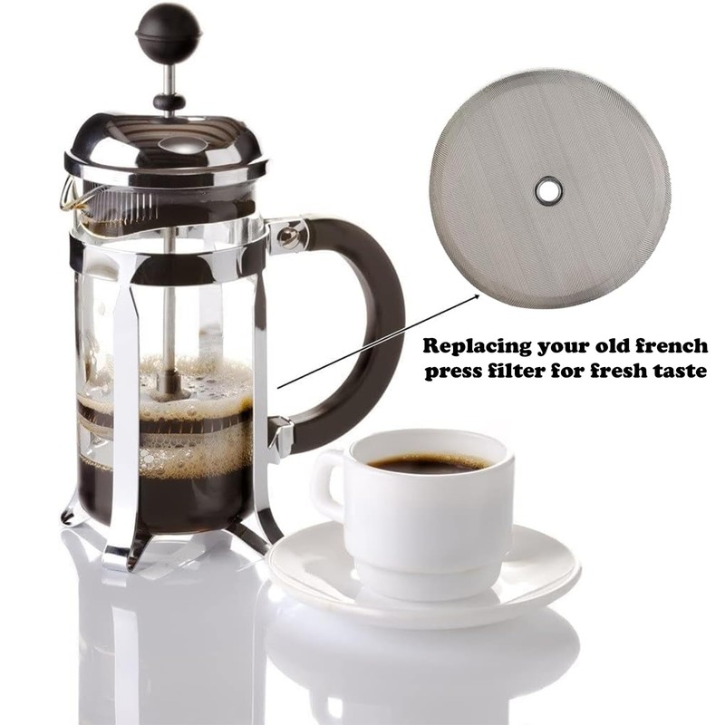 6 PCS Cafetiere Filter Mesh, Coffee Filter, Cafetiere Filter Mesh,