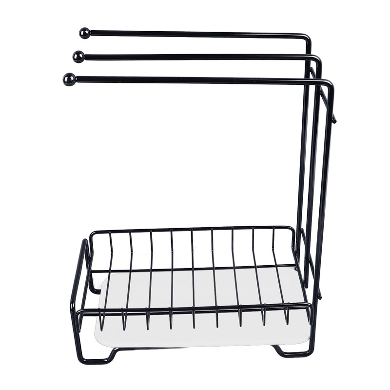 Dishcloth Drying Rack Sponge Holder Iron Draining Anti Slip Stable