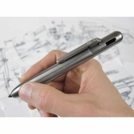 Soul Built MARKSMITH Titanium Bolt Action Retractable Permanent Marker - Black Ink