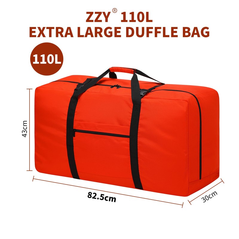 Extra Large Duffle Bag 110L Travel Duffle Lightweight Luggage Bag