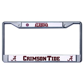 Alabama Crimson Tide Chrome License Plate Frame